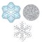Big Dot of Happiness Winter Wonderland - Shaped Snowflake Holiday Party and Winter Wedding Cut-Outs - 24 Count